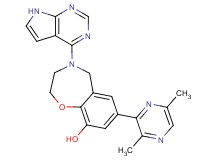 7-(3,6-dimethylpyrazin-2-yl)-4-(7H-pyrrolo[2,3-d]pyrimidin-4-yl)-2,3,4,5-tetrahydro-1,4-benzoxazepin-9-ol