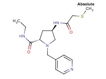 (4R)-N-ethyl-4-{[(methylthio)acetyl]amino}-1-(pyridin-4-ylmethyl)-L-prolinamide