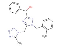 {1-(2-methylbenzyl)-5-[(5-methyl-1H-tetrazol-1-yl)methyl]-1H-1,2,4-triazol-3-yl}(phenyl)methanol