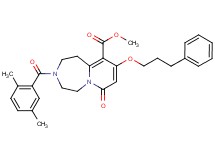 methyl 3-(2,5-dimethylbenzoyl)-7-oxo-9-(3-phenylpropoxy)-1,2,3,4,5,7-hexahydropyrido[1,2-d][1,4]diazepine-10-carboxylate