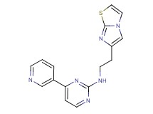 N-(2-imidazo[2,1-b][1,3]thiazol-6-ylethyl)-4-(3-pyridinyl)-2-pyrimidinamine