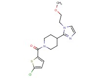 1-[(5-chloro-2-thienyl)carbonyl]-4-[1-(2-methoxyethyl)-1H-imidazol-2-yl]piperidine