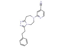 2-[3-(2-phenylethyl)-5,6,8,9-tetrahydro-7H-[1,2,4]triazolo[4,3-d][1,4]diazepin-7-yl]isonicotinonitrile