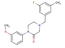 4-(3-fluoro-5-methylbenzyl)-1-(3-methoxyphenyl)-2-piperazinone