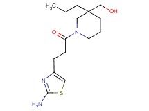 {1-[3-(2-amino-1,3-thiazol-4-yl)propanoyl]-3-propylpiperidin-3-yl}methanol