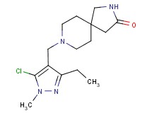 8-[(5-chloro-3-ethyl-1-methyl-1H-pyrazol-4-yl)methyl]-2,8-diazaspiro[4.5]decan-3-one