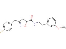 3-(4-fluorobenzyl)-N-[2-(3-methoxyphenyl)ethyl]-4,5-dihydro-5-isoxazolecarboxamide