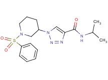 N-isopropyl-1-[1-(phenylsulfonyl)-3-piperidinyl]-1H-1,2,3-triazole-4-carboxamide