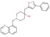 4-[(3-phenyl-5-isoxazolyl)methyl]-1-(8-quinolinylmethyl)-4-piperidinol