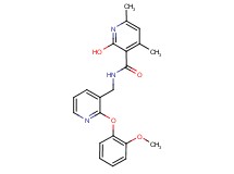 2-hydroxy-N-{[2-(2-methoxyphenoxy)-3-pyridinyl]methyl}-4,6-dimethylnicotinamide