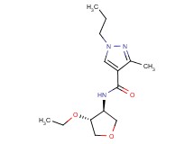N-[(3S*,4R*)-4-ethoxytetrahydrofuran-3-yl]-3-methyl-1-propyl-1H-pyrazole-4-carboxamide