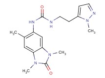 N-[2-(1-methyl-1H-pyrazol-5-yl)ethyl]-N'-(1,3,6-trimethyl-2-oxo-2,3-dihydro-1H-benzimidazol-5-yl)urea