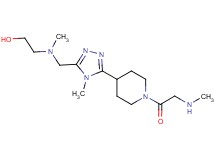 2-[methyl({4-methyl-5-[1-(N-methylglycyl)piperidin-4-yl]-4H-1,2,4-triazol-3-yl}methyl)amino]ethanol