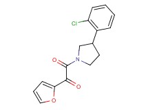2-[3-(2-chlorophenyl)pyrrolidin-1-yl]-1-(2-furyl)-2-oxoethanone