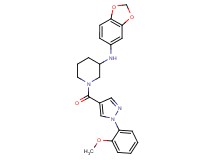 N-1,3-benzodioxol-5-yl-1-{[1-(2-methoxyphenyl)-1H-pyrazol-4-yl]carbonyl}-3-piperidinamine