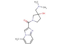 3-[(dimethylamino)methyl]-1-[(5-methylimidazo[1,2-a]pyridin-2-yl)carbonyl]-3-pyrrolidinol