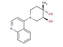 (3S*,4S*)-4-methyl-1-quinolin-4-ylpiperidine-3,4-diol