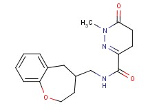 1-methyl-6-oxo-N-(2,3,4,5-tetrahydro-1-benzoxepin-4-ylmethyl)-1,4,5,6-tetrahydropyridazine-3-carboxamide