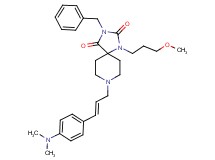 3-benzyl-8-{(2E)-3-[4-(dimethylamino)phenyl]-2-propen-1-yl}-1-(3-methoxypropyl)-1,3,8-triazaspiro[4.5]decane-2,4-dione