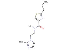 N-methyl-N-[2-(2-methyl-1H-imidazol-1-yl)ethyl]-2-propyl-1,3-thiazole-4-carboxamide