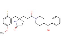 5-(2-fluoro-5-methoxybenzyl)-5-(3-{4-[hydroxy(phenyl)methyl]-1-piperidinyl}-3-oxopropyl)-2-pyrrolidinone