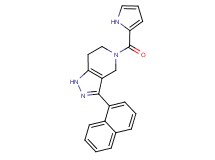 3-(1-naphthyl)-5-(1H-pyrrol-2-ylcarbonyl)-4,5,6,7-tetrahydro-1H-pyrazolo[4,3-c]pyridine