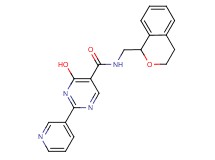 N-(3,4-dihydro-1H-isochromen-1-ylmethyl)-4-hydroxy-2-pyridin-3-ylpyrimidine-5-carboxamide
