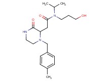 N-(3-hydroxypropyl)-N-isopropyl-2-[1-(4-methylbenzyl)-3-oxo-2-piperazinyl]acetamide