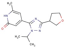 4-[1-isopropyl-3-(tetrahydrofuran-3-yl)-1H-1,2,4-triazol-5-yl]-6-methylpyridin-2(1H)-one