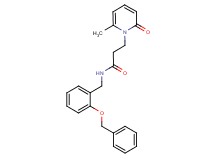 N-[2-(benzyloxy)benzyl]-3-(6-methyl-2-oxopyridin-1(2H)-yl)propanamide