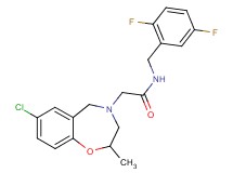 2-(7-chloro-2-methyl-2,3-dihydro-1,4-benzoxazepin-4(5H)-yl)-N-(2,5-difluorobenzyl)acetamide