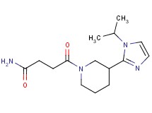 4-[3-(1-isopropyl-1H-imidazol-2-yl)-1-piperidinyl]-4-oxobutanamide