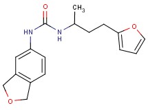 N-(1,3-dihydro-2-benzofuran-5-yl)-N'-[3-(2-furyl)-1-methylpropyl]urea