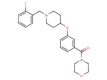 4-(3-{[1-(2-fluorobenzyl)-4-piperidinyl]oxy}benzoyl)morpholine