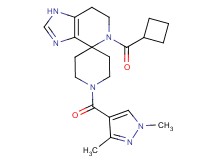 5-(cyclobutylcarbonyl)-1'-[(1,3-dimethyl-1H-pyrazol-4-yl)carbonyl]-1,5,6,7-tetrahydrospiro[imidazo[4,5-c]pyridine-4,4'-piperidine]