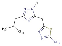 5-[(3-isobutyl-1H-1,2,4-triazol-5-yl)methyl]-1,3,4-thiadiazol-2-amine