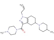 1-allyl-3-[(4-methyl-1-piperazinyl)carbonyl]-5-(4-methyl-1-piperidinyl)-4,5,6,7-tetrahydro-1H-indazole