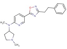 N-methyl-N-(1-methyl-3-pyrrolidinyl)-5-[3-(2-phenylethyl)-1,2,4-oxadiazol-5-yl]-2-pyridinamine