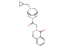 2-{2-[(1R*,5R*)-6-(cyclopropylmethyl)-3,6-diazabicyclo[3.2.2]non-3-yl]-2-oxoethyl}phthalazin-1(2H)-one