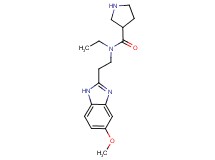 N-ethyl-N-[2-(5-methoxy-1H-benzimidazol-2-yl)ethyl]pyrrolidine-3-carboxamide