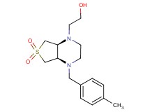 2-[(4aR*,7aS*)-4-(4-methylbenzyl)-6,6-dioxidohexahydrothieno[3,4-b]pyrazin-1(2H)-yl]ethanol
