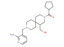 [9-[(2-aminopyridin-3-yl)methyl]-3-(cyclopentylcarbonyl)-3,9-diazaspiro[5.5]undec-1-yl]methanol