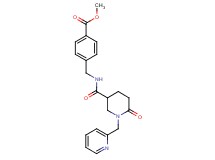methyl 4-[({[6-oxo-1-(2-pyridinylmethyl)-3-piperidinyl]carbonyl}amino)methyl]benzoate