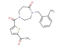 1-[(5-acetyl-2-thienyl)carbonyl]-4-(2-methylbenzyl)-1,4-diazepan-5-one