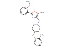1-{[2-(2-methoxyphenyl)-5-methyl-1,3-oxazol-4-yl]methyl}-4-[(2-methylphenyl)thio]piperidine