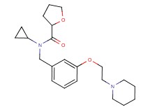 N-cyclopropyl-N-{3-[2-(1-piperidinyl)ethoxy]benzyl}tetrahydro-2-furancarboxamide