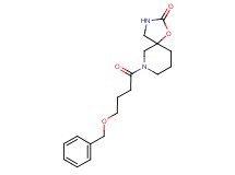 7-[4-(benzyloxy)butanoyl]-1-oxa-3,7-diazaspiro[4.5]decan-2-one