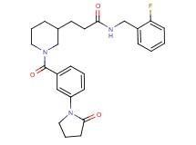 N-(2-fluorobenzyl)-3-{1-[3-(2-oxo-1-pyrrolidinyl)benzoyl]-3-piperidinyl}propanamide