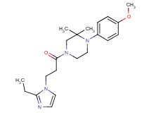 4-[3-(2-ethyl-1H-imidazol-1-yl)propanoyl]-1-(4-methoxyphenyl)-2,2-dimethylpiperazine