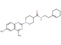 N-[2-(1-cyclohexen-1-yl)ethyl]-1-(4,6-dimethyl-2-quinazolinyl)-4-piperidinecarboxamide
